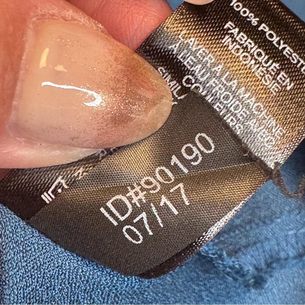 Express Deep Blue Button Down Shirt - image 8